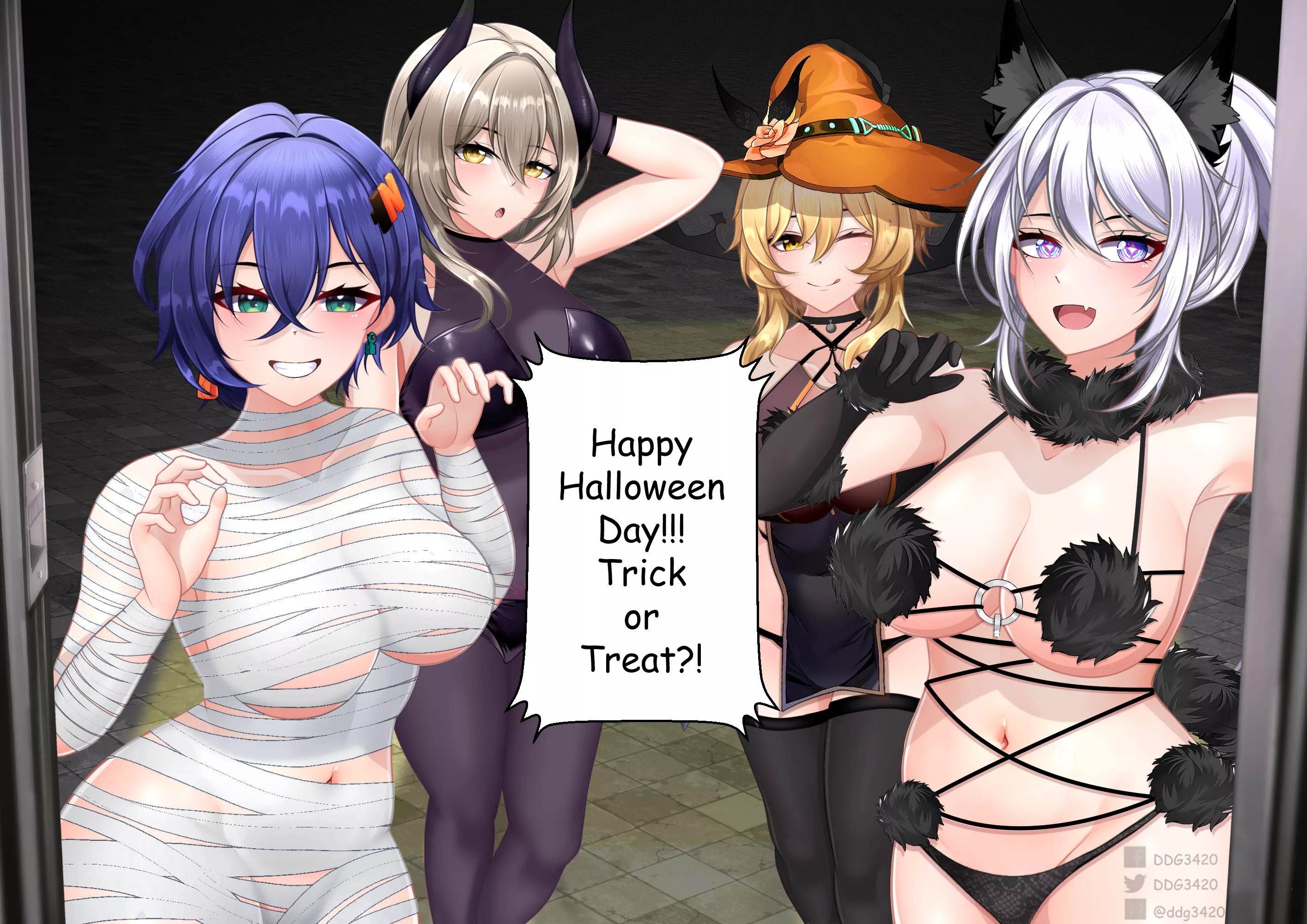 Halloween Hoyo Gang (by me)