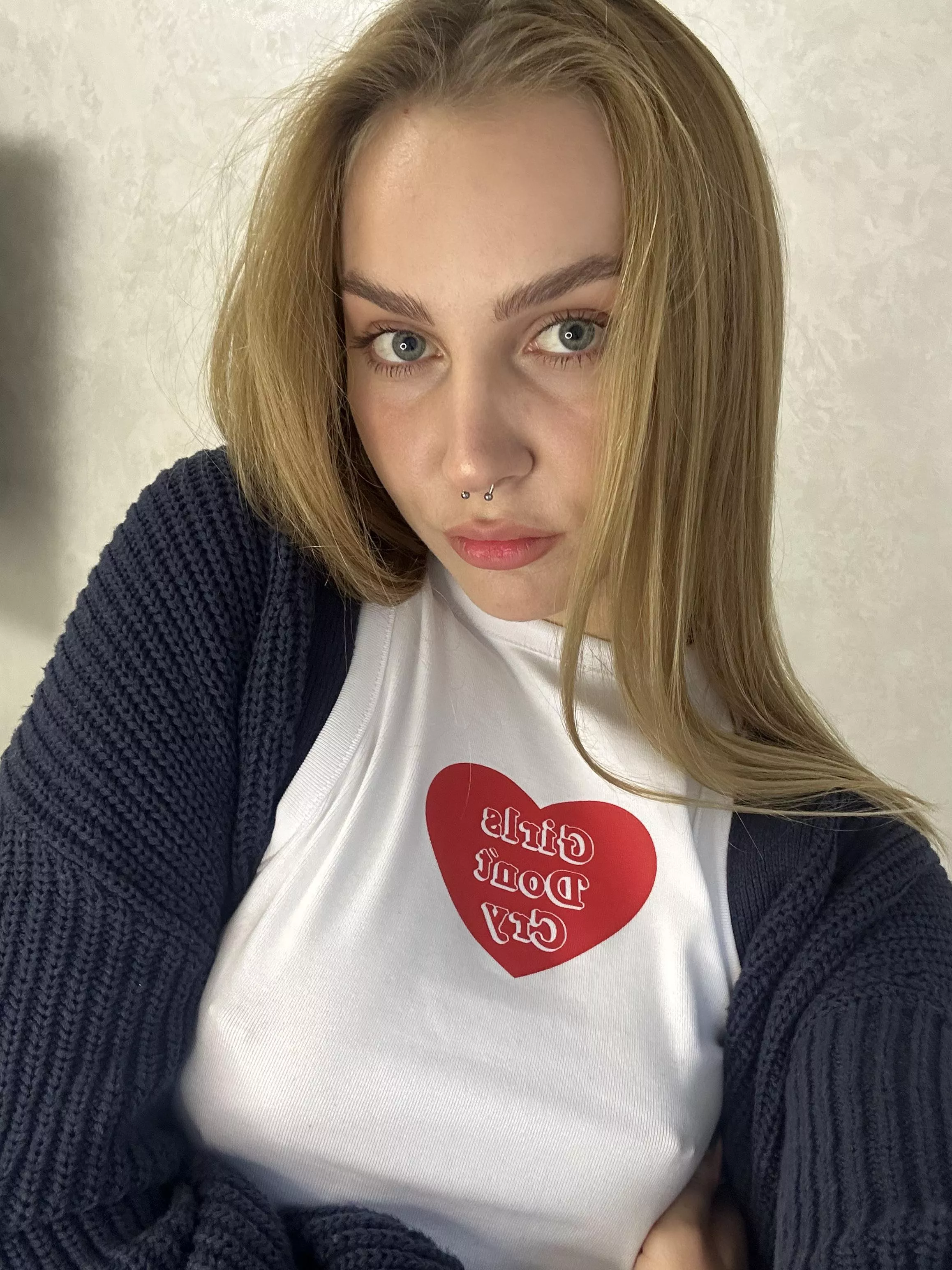 I think I look cute without a bra