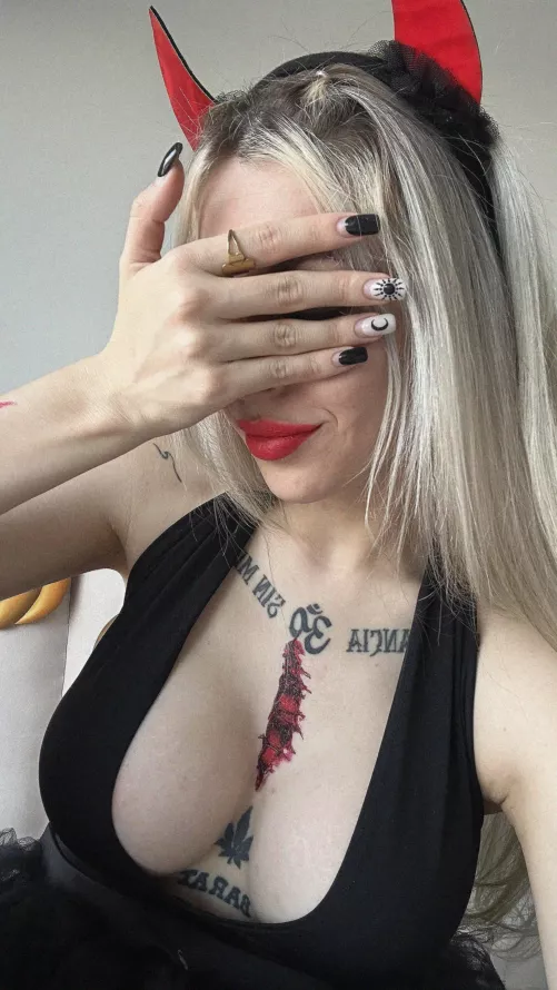 im just a devilish treat, ready to spice up your halloween night here in little rock!