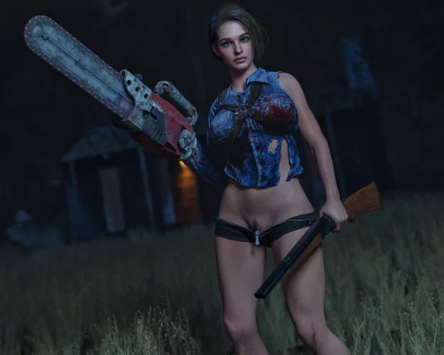 Jill Valentine as Ash Williams (4TeaSe7en)