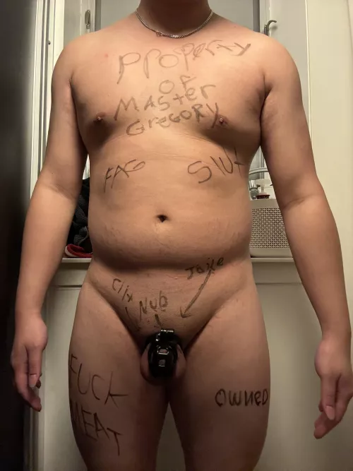 Master wanted to let world how pathetic I am