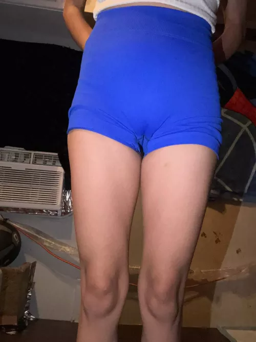 my gym shorts give me crazy cameltoe 