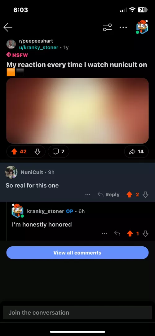 Nuni Cult W I’m honored 