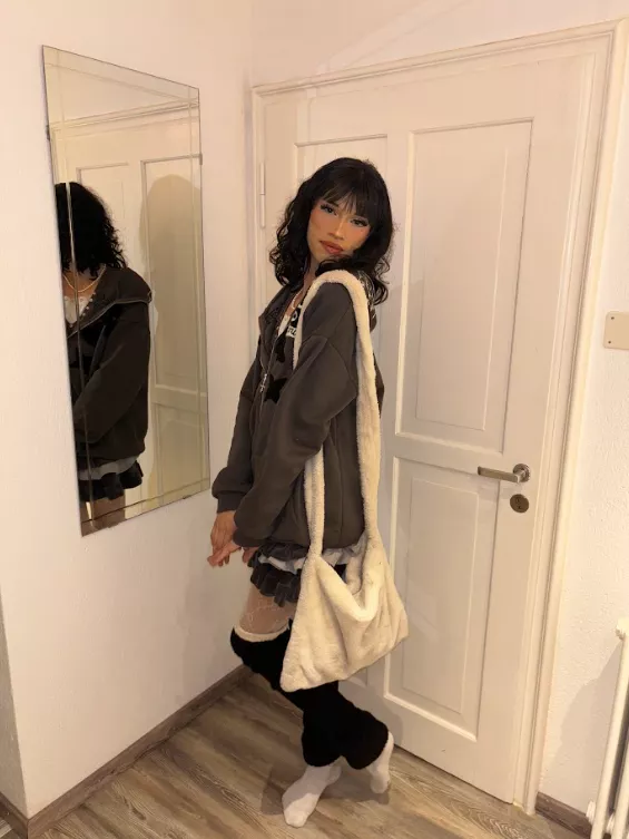 Outfit before going out! love my new bag