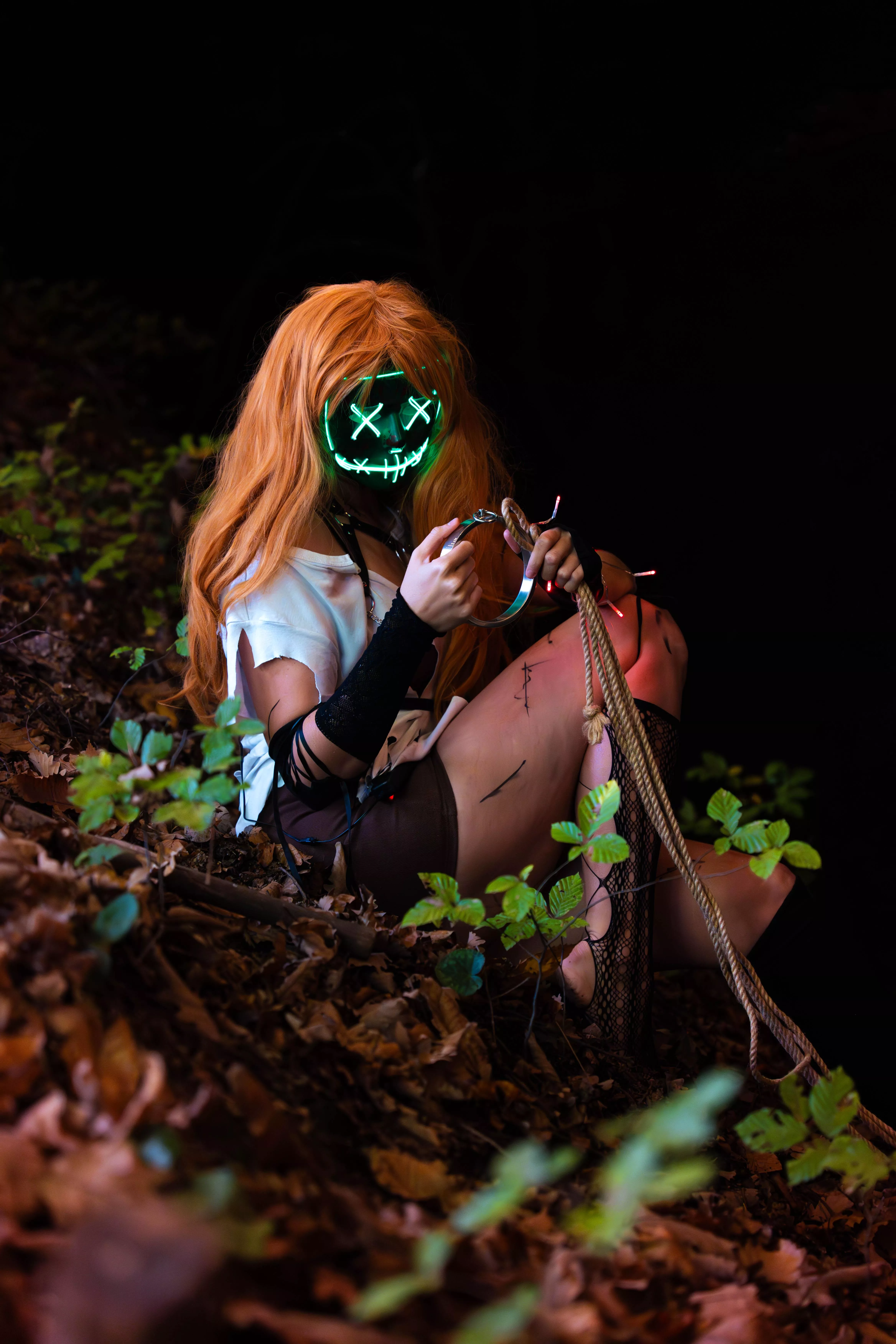 Purge girl in the woods