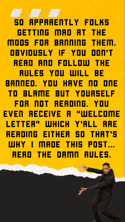 Read The Rules It's Not That Hard. 36