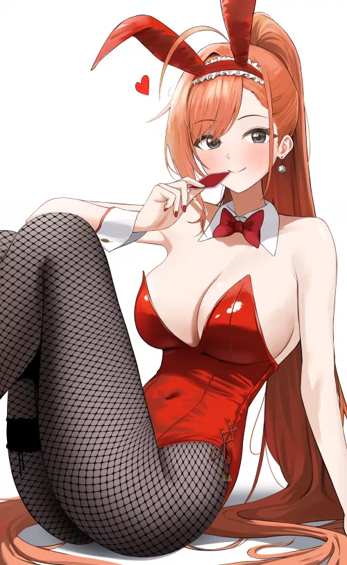 Red bunny outfit Natsuha