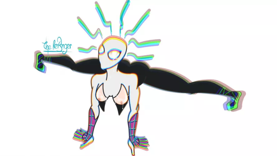 Spider- Gwen stretching her legs (The_Rev3nger)