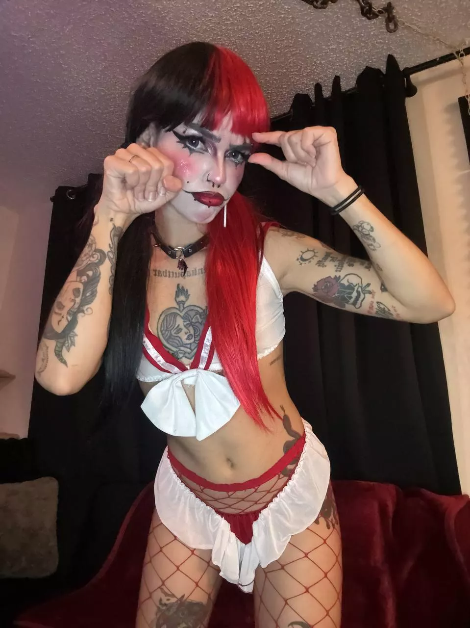 Stupid slave, you are pathetic with that small penis, you are a disgrace. Kneel before your goddess and show me your devotion and only then might you receive some attention