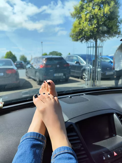 Sun baking after pedal reving