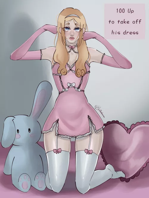Wanna see him without the dress? (Original Art)