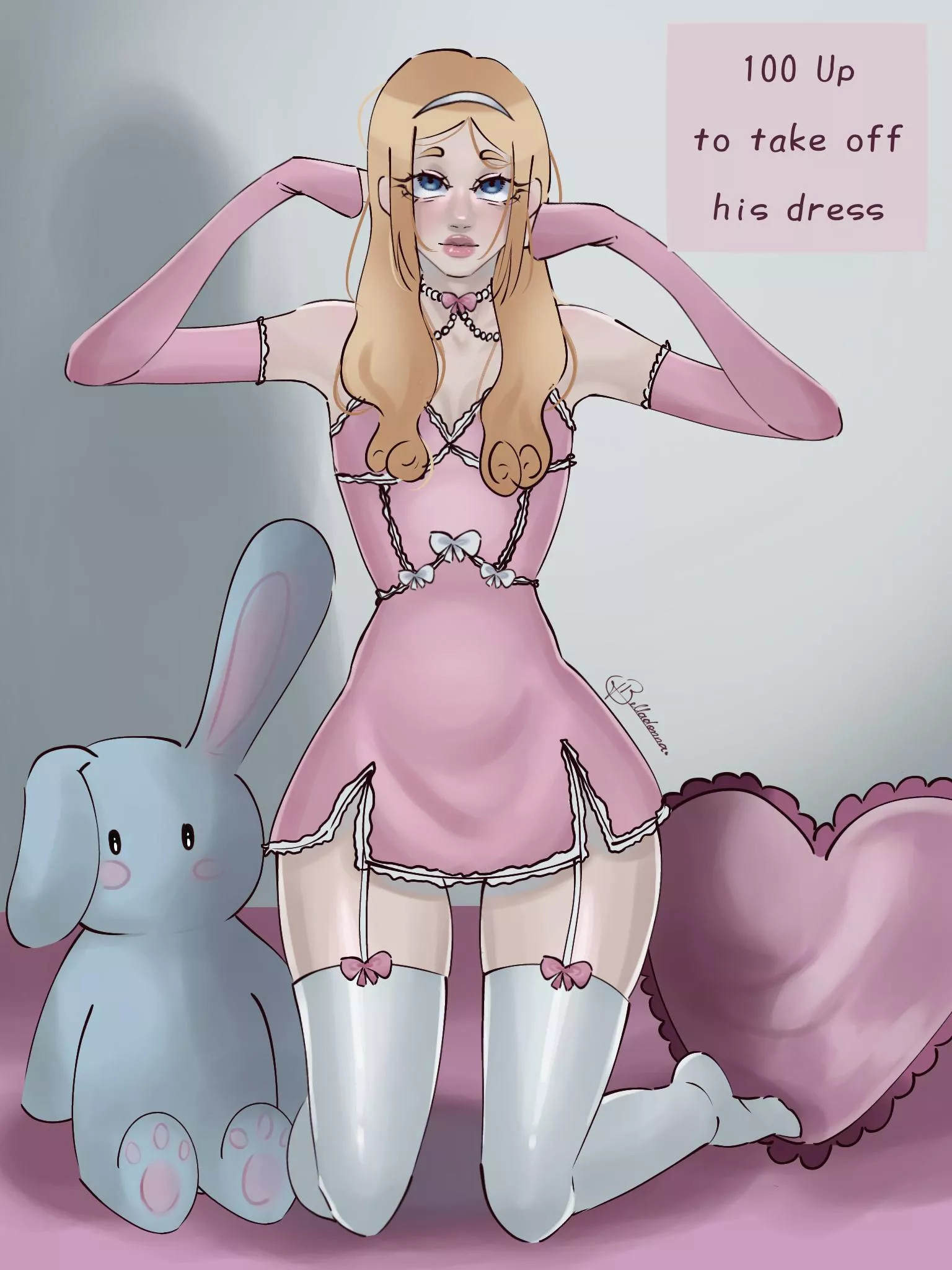 Wanna see him without the dress? (Original Art)