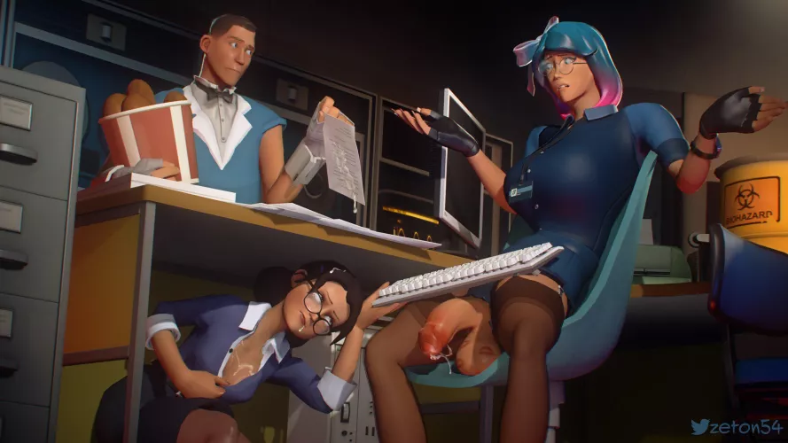 Wet at work by Zeton54