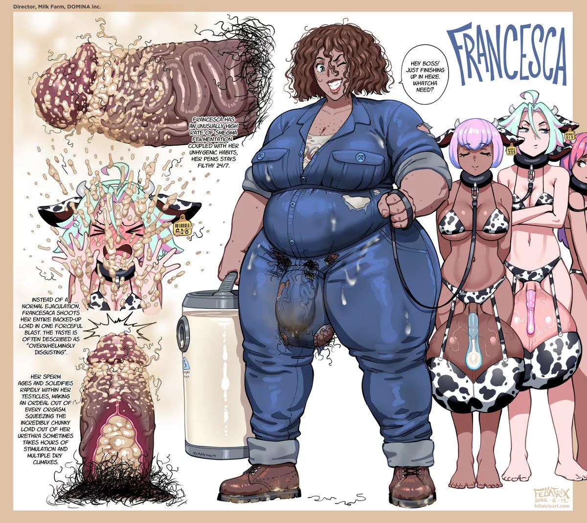 Wish I was kidnapped, turned into a Hucow, and forced to eat smegma <3 [Fellatrix]