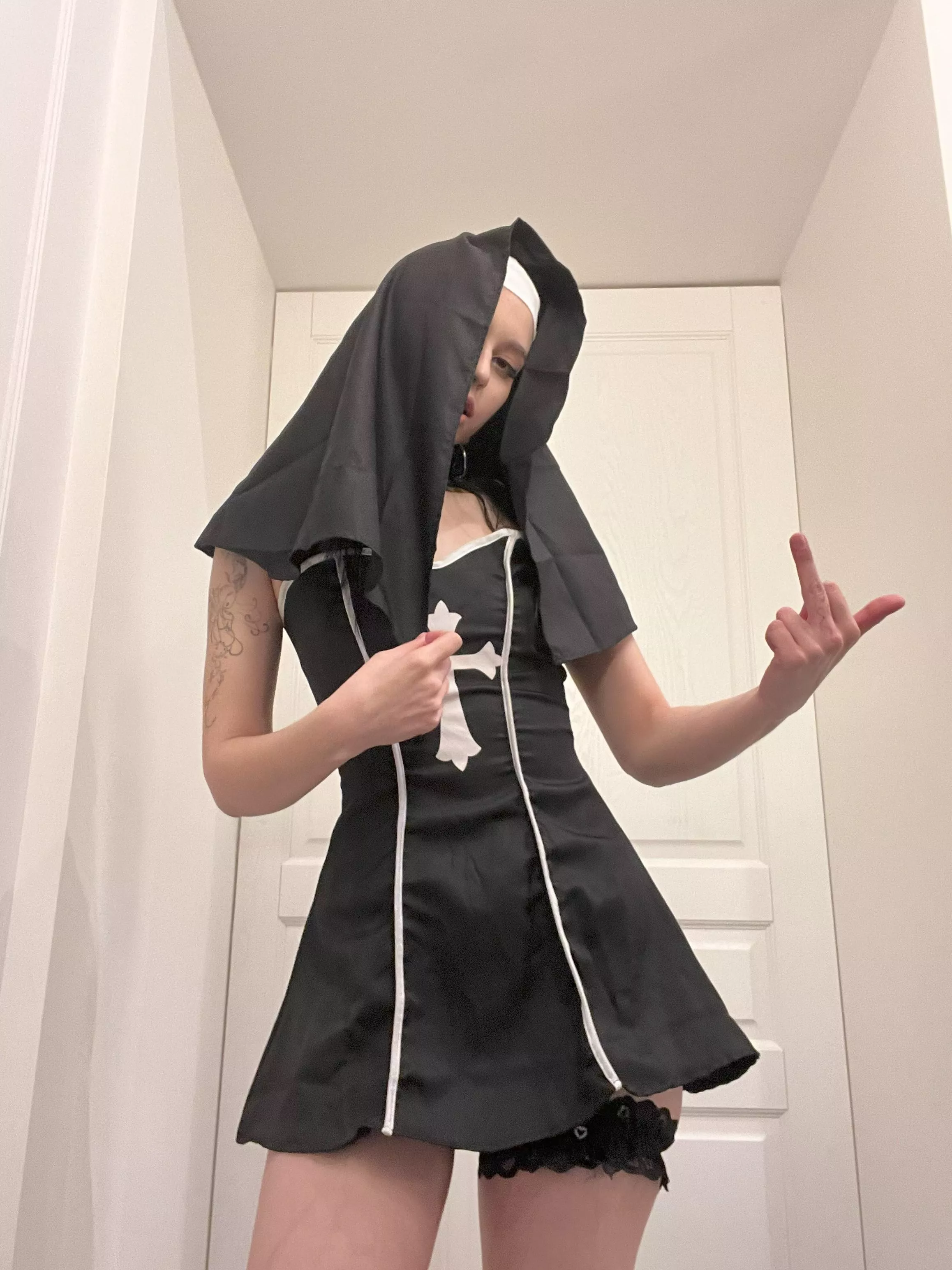 Would you like to punish a nun like that?