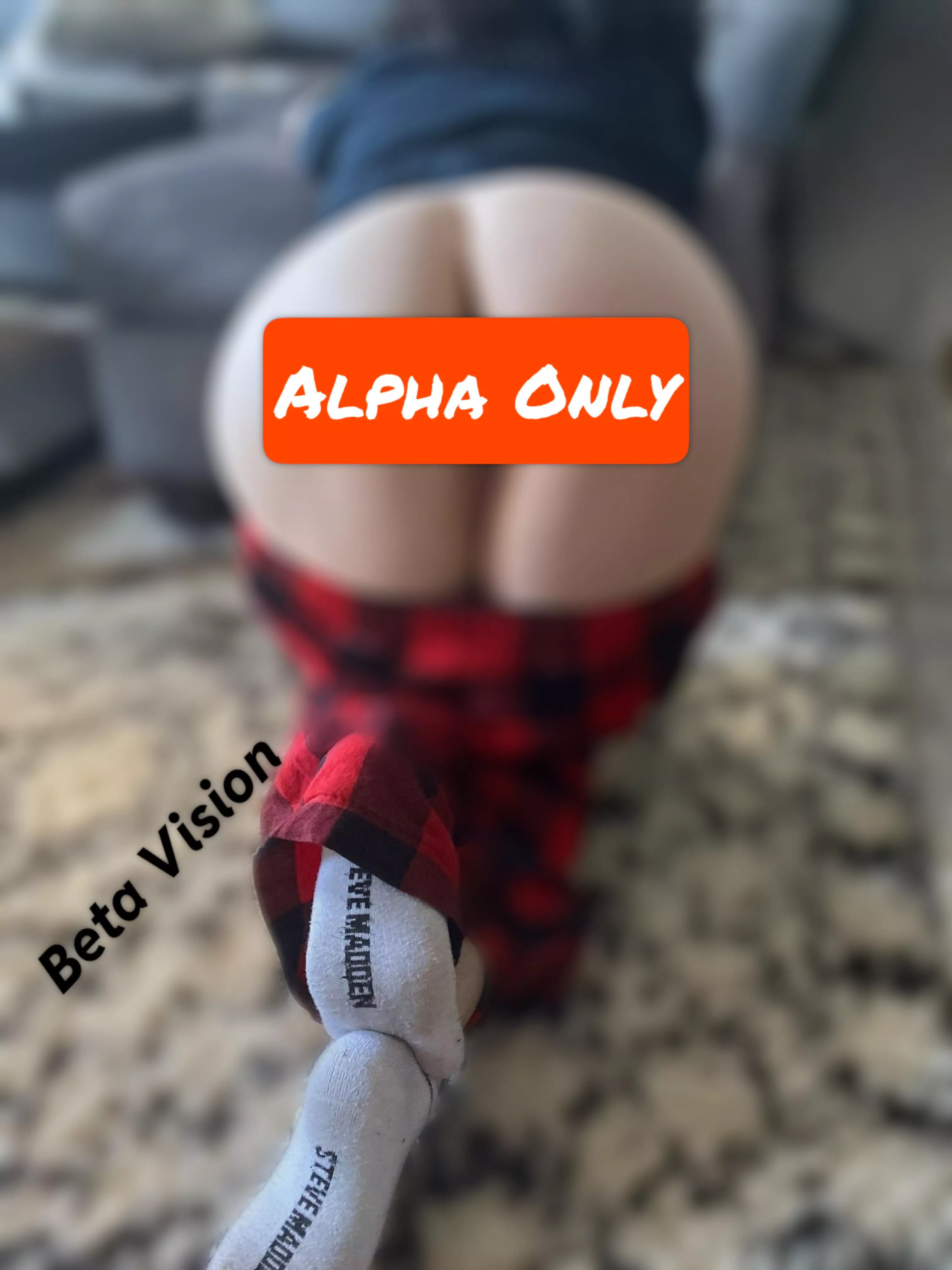 You can only look down at my feet! 