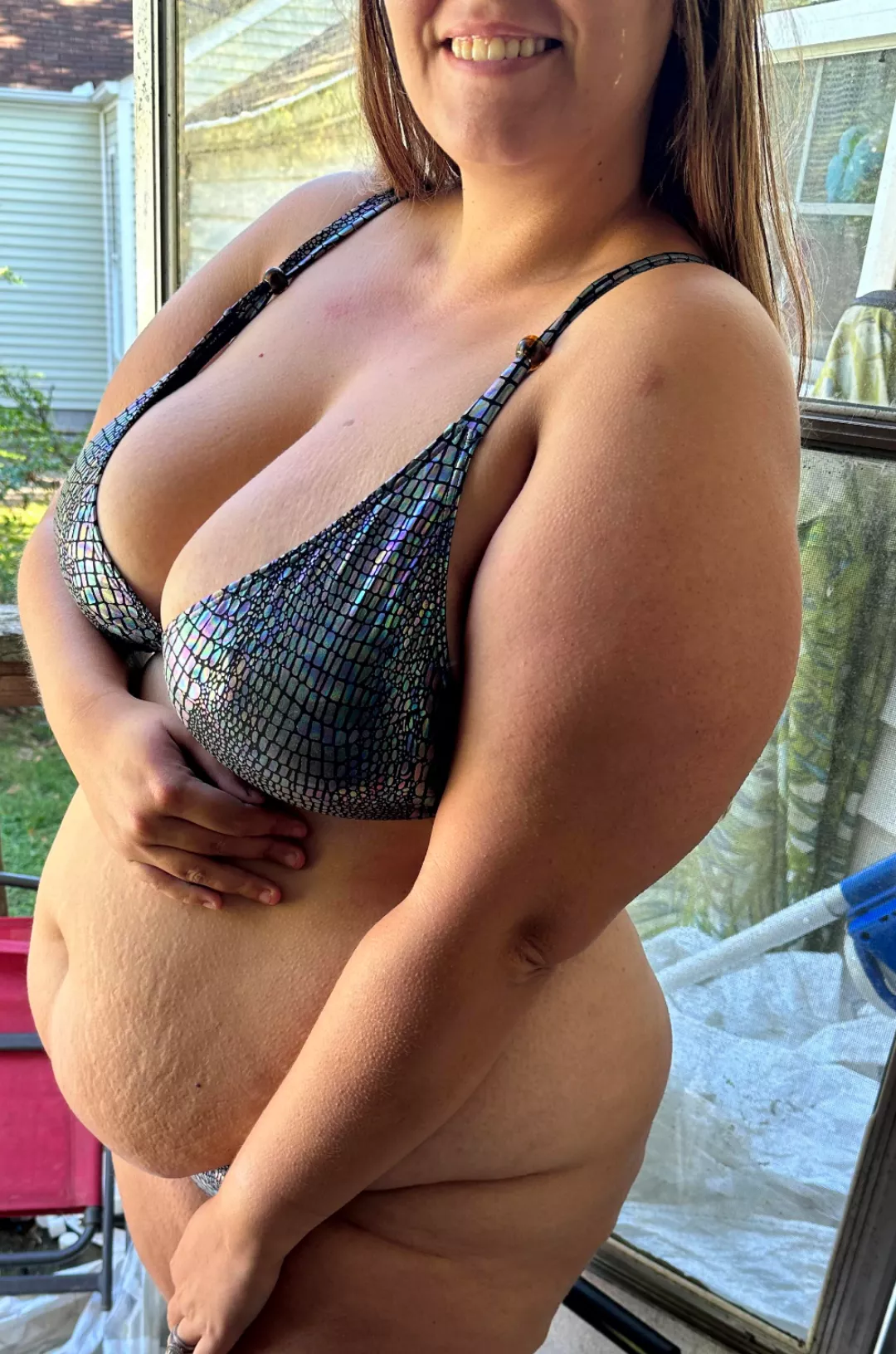 All that Halloween candy went straight to my tummy!