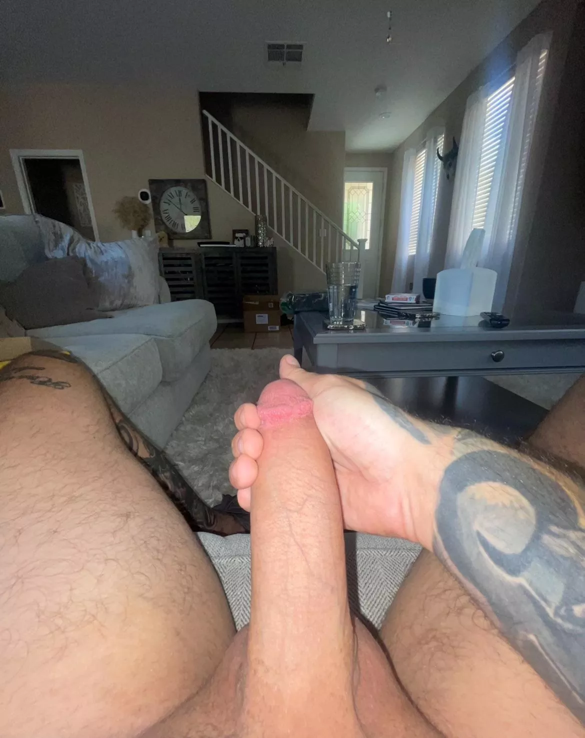 Anyone else chill around their house naked just to show off around their roommate or just me?