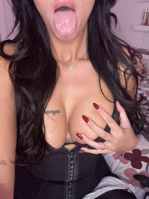 Are you tempted to touch these breasts