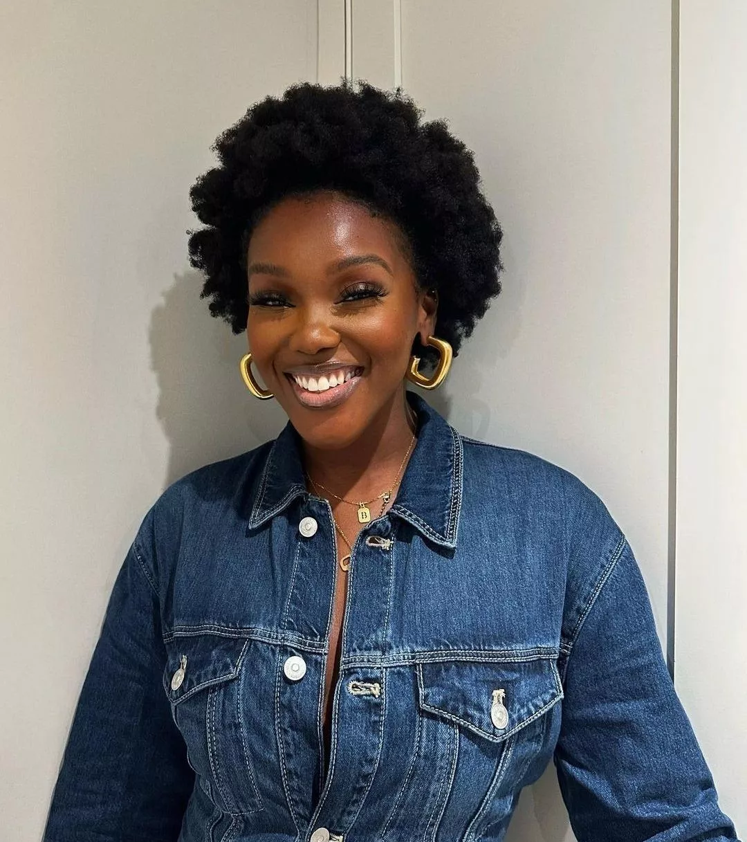  Bright smile beautiful skin.