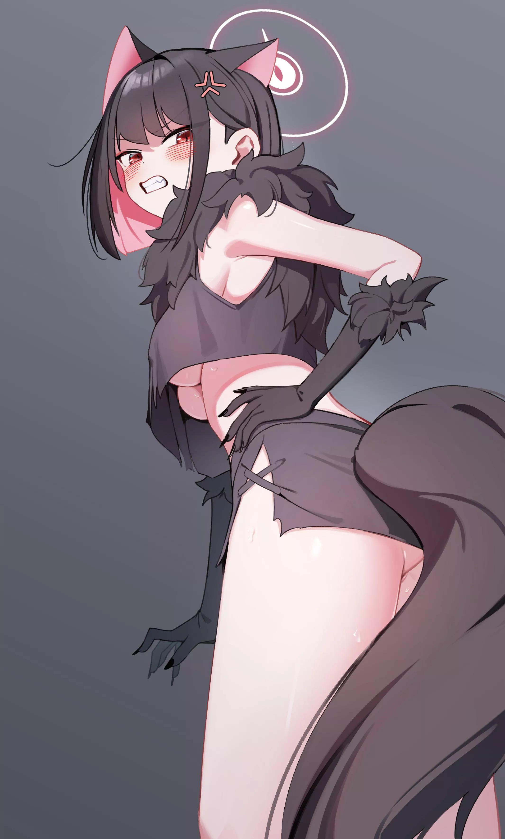 Disgusted Halloween Kazusa [Blue Archive]