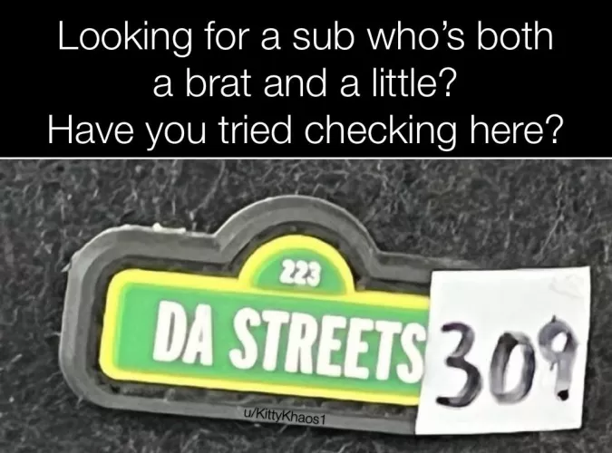 Don’t test me Daddy, I’m from da streets 