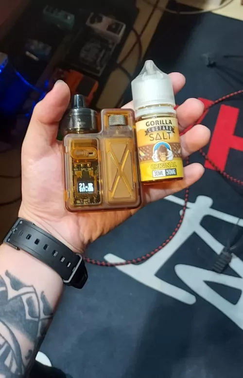 Gorilla custard 50mg, nice and smooth.