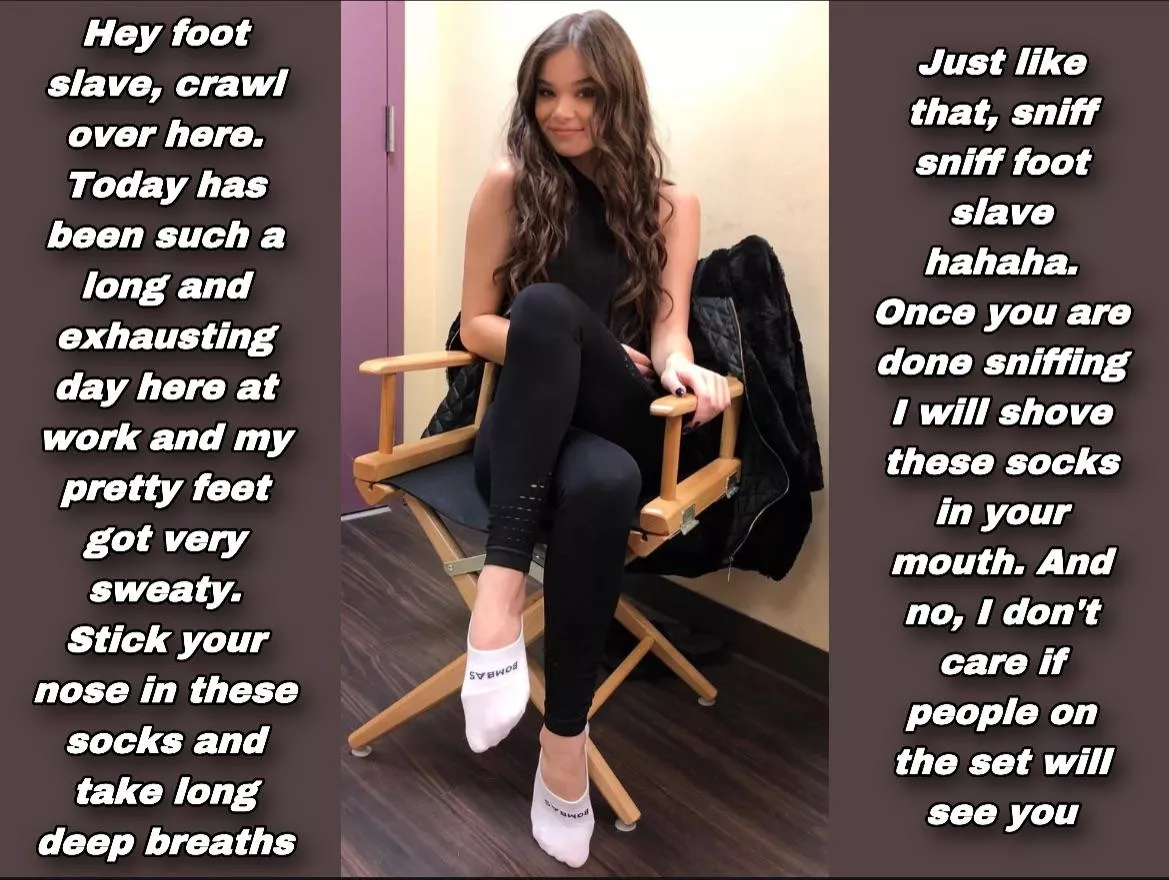 Hailee Steinfeld’s socks slave 