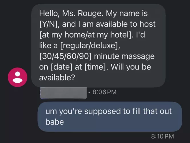 i get this about 1-2 times weekly and i roll my eyes every single time.