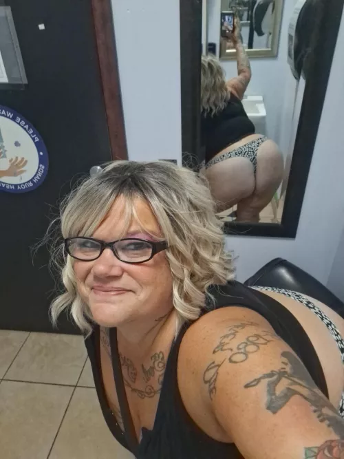 I hope that's you knocking on the Bar bathroom door