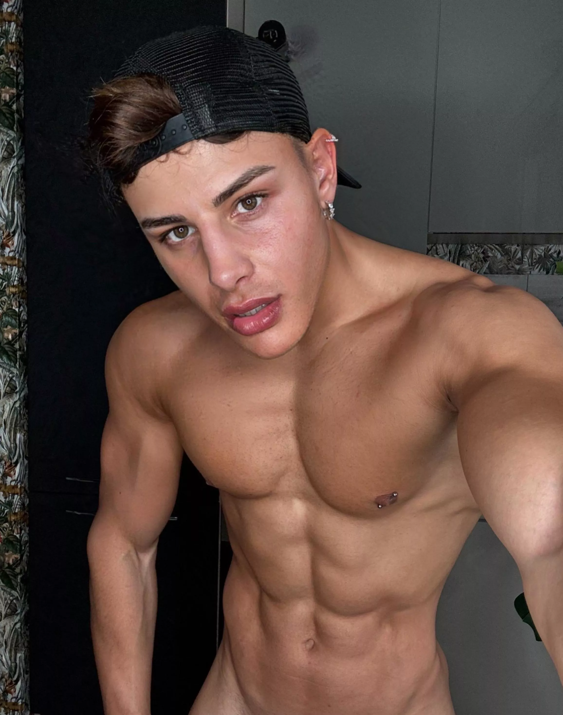 I'm a little sweaty because I just finished training, does that bother you? @Realhotmanuel