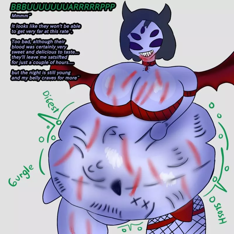 {image} Muffet for halloween~ [Undertale/Hard Vore Implied/ Oral Vore/Blood/Burping/Muffet]