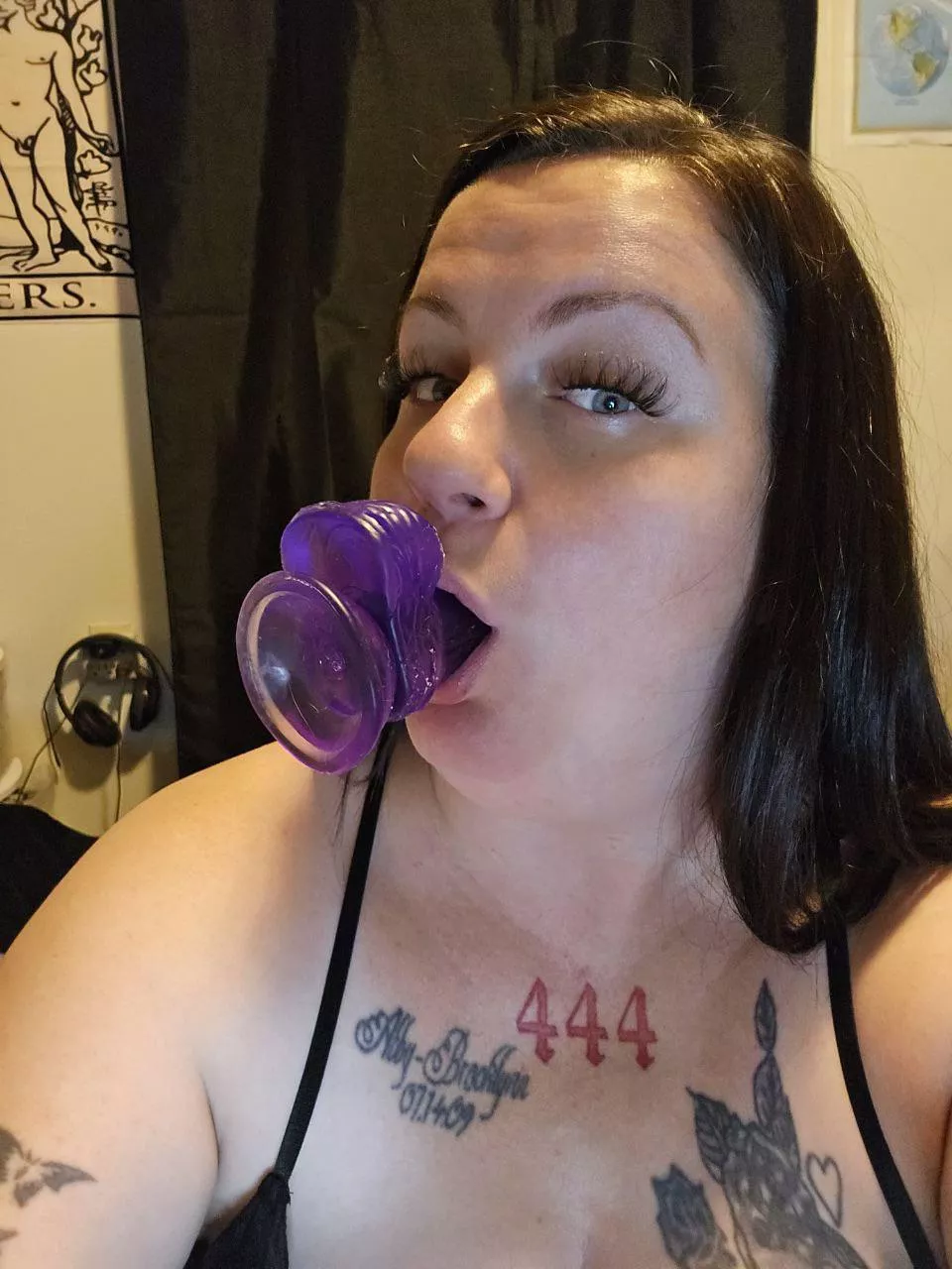 Inked Canadian throat goat 