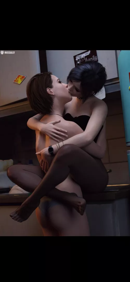 Jill&Ada making out 💘(Missally)