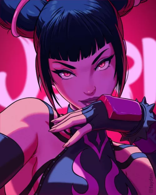 Juri from Street Fighter fanart by me