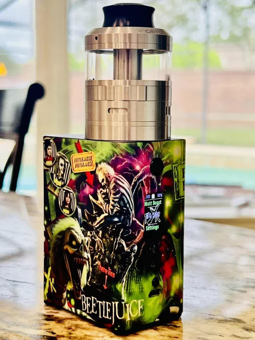 Just got this beauty. Was an old box mod that Kyle Llorente from FYK mod fixed and boy it got all its glory back. Now I’ll build a nice deck and enjoy my Voltrove Endgame 41mm, it fits perfectly!!