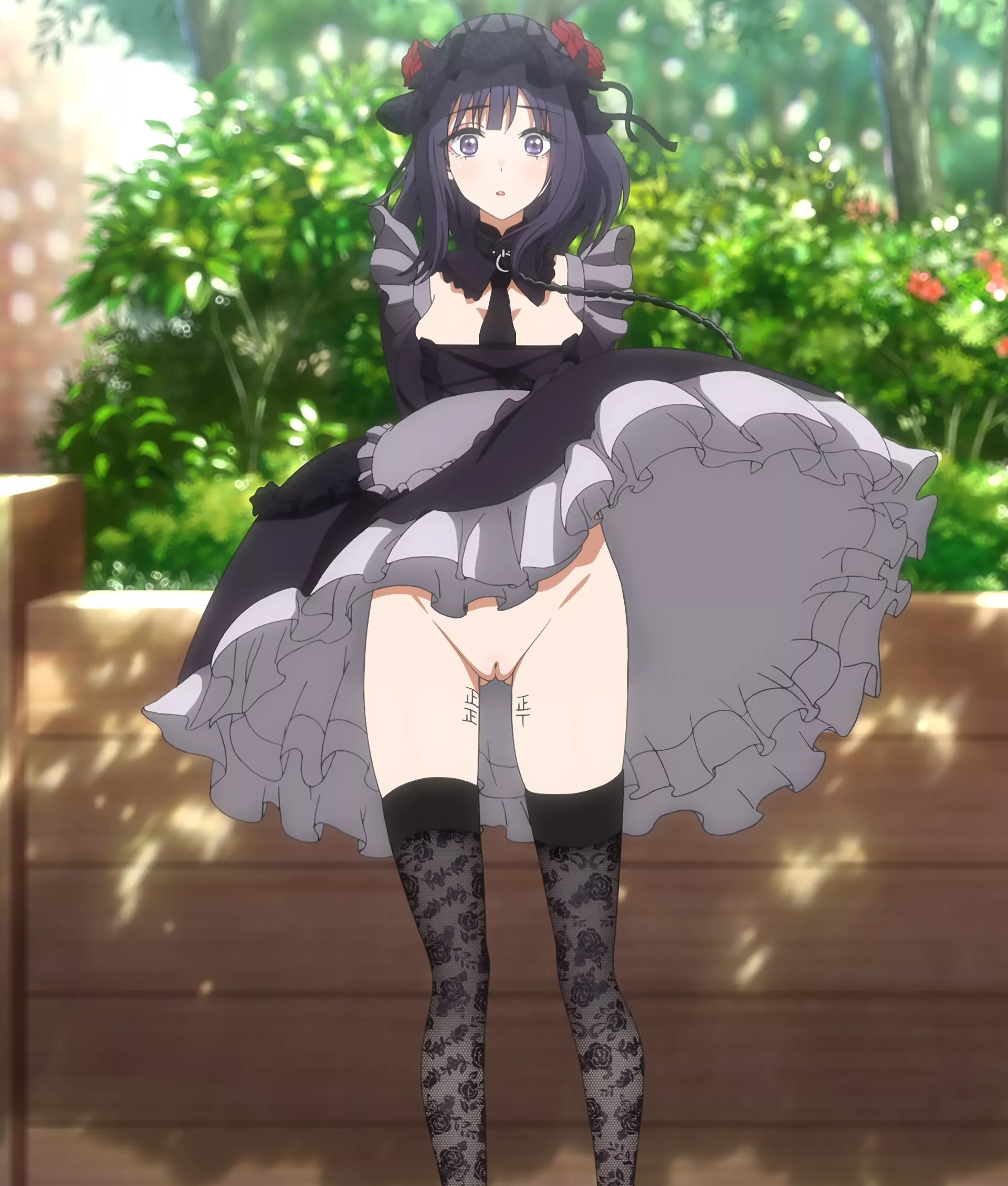 Marin didn't wear panties 