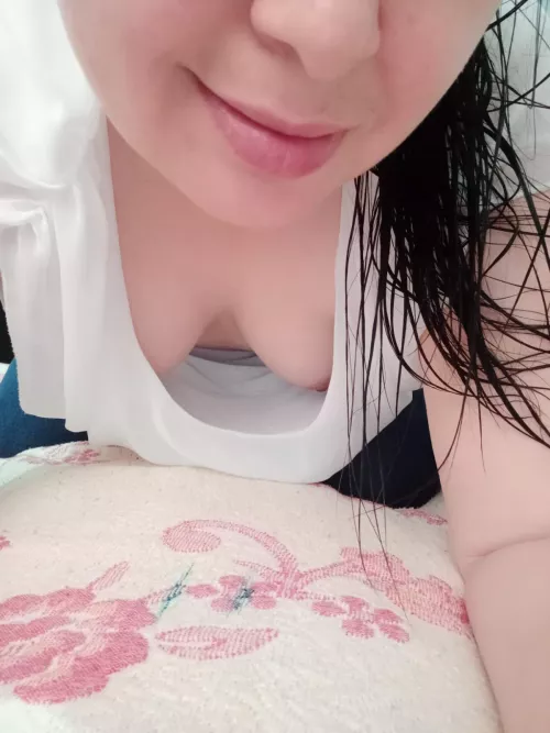 Mine are showing through this sheer blowse I'm wearing to work today...