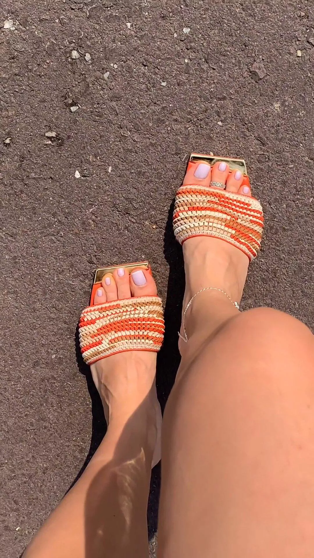 Morning walk in my new mules