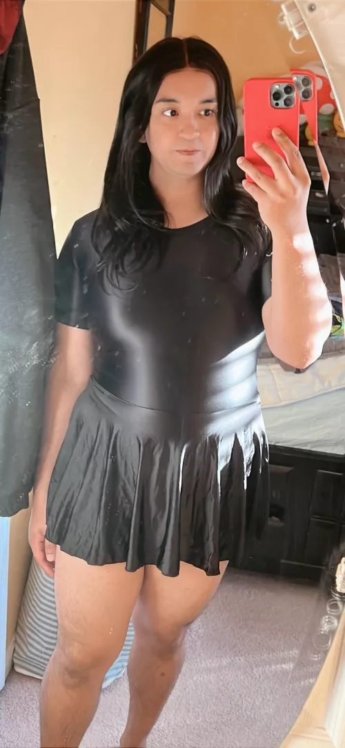 My skate dress leotard. (Also Happy Halloween to all!)