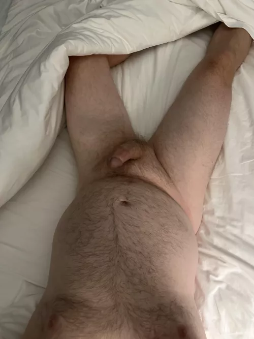 Relaxing in my (54) room on a work trip….