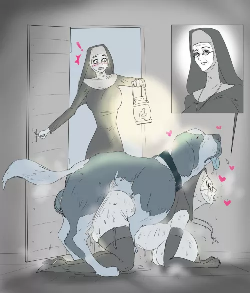She is purifying the dog. (Ante90)