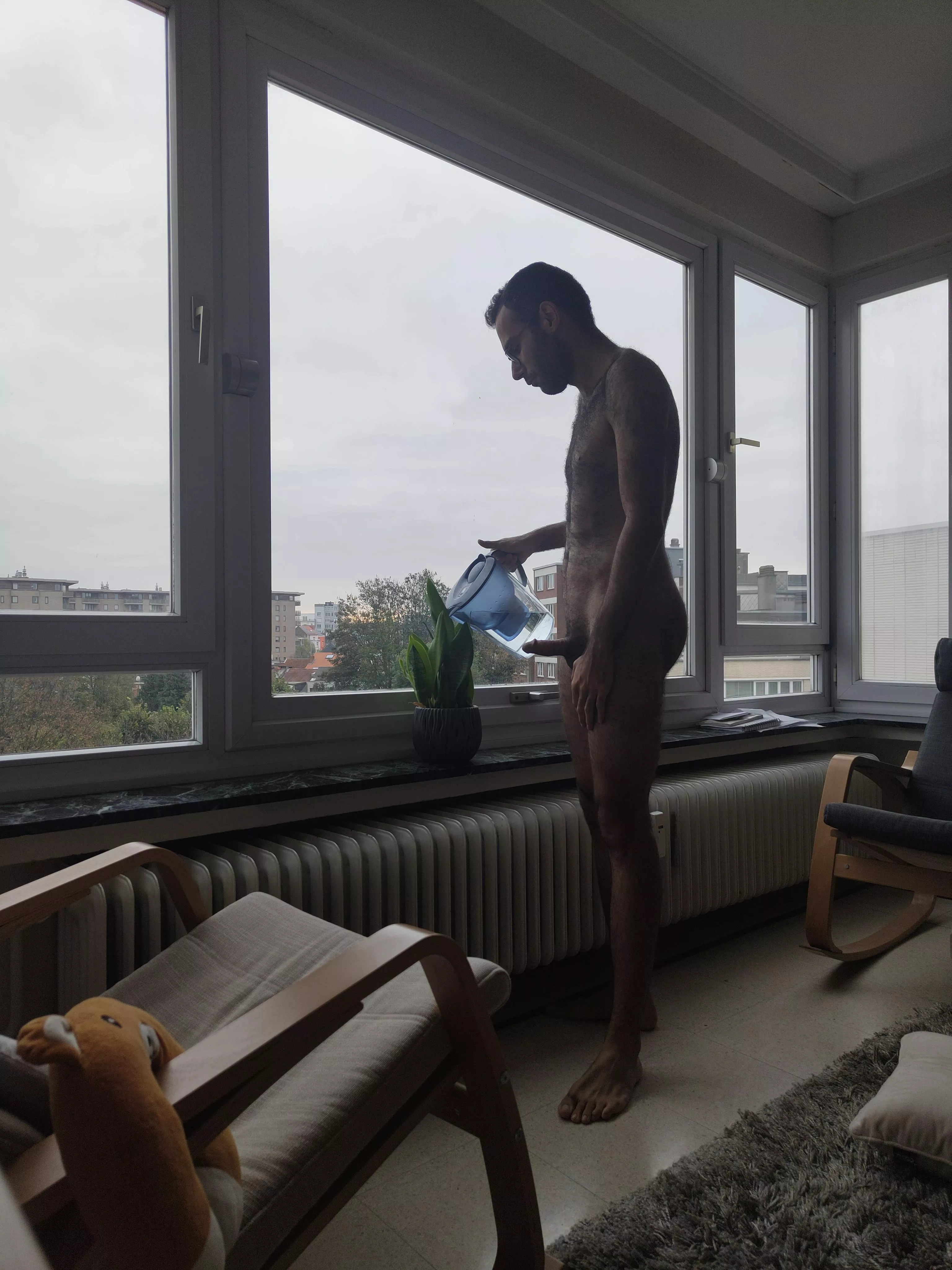 She promised me with a surprise if I water her favourite plant and here I am doing it