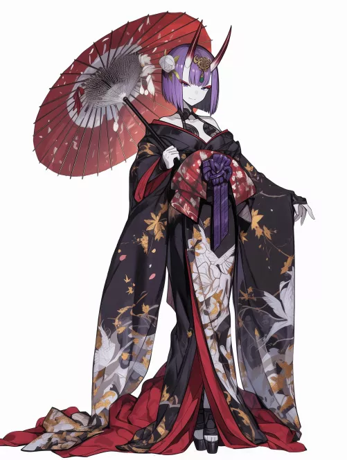 Shuten Douji in Kimono 