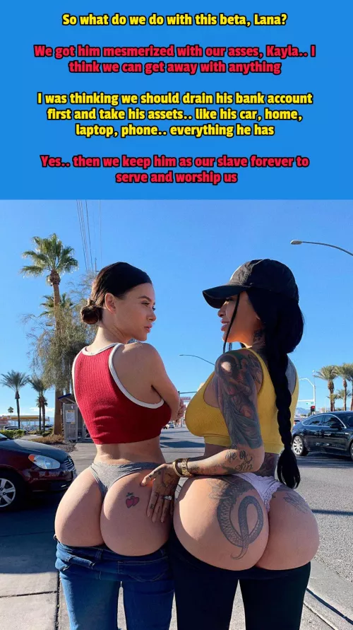 Two hot girls talking about controlling your life 