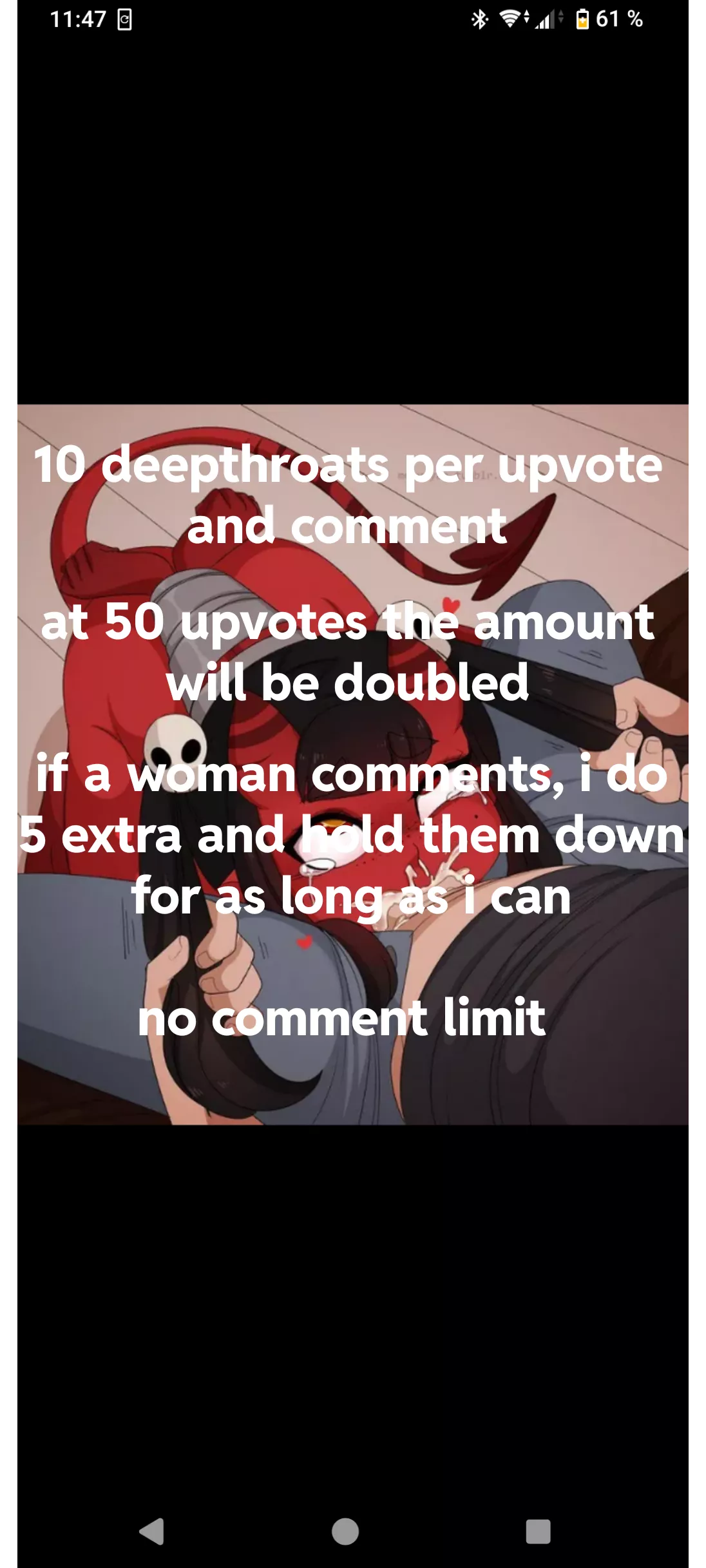 u/AldiSchokodrink got their Revenge and defeated me in a Game of C4. Now i am her throatslut. Please destroy my throat