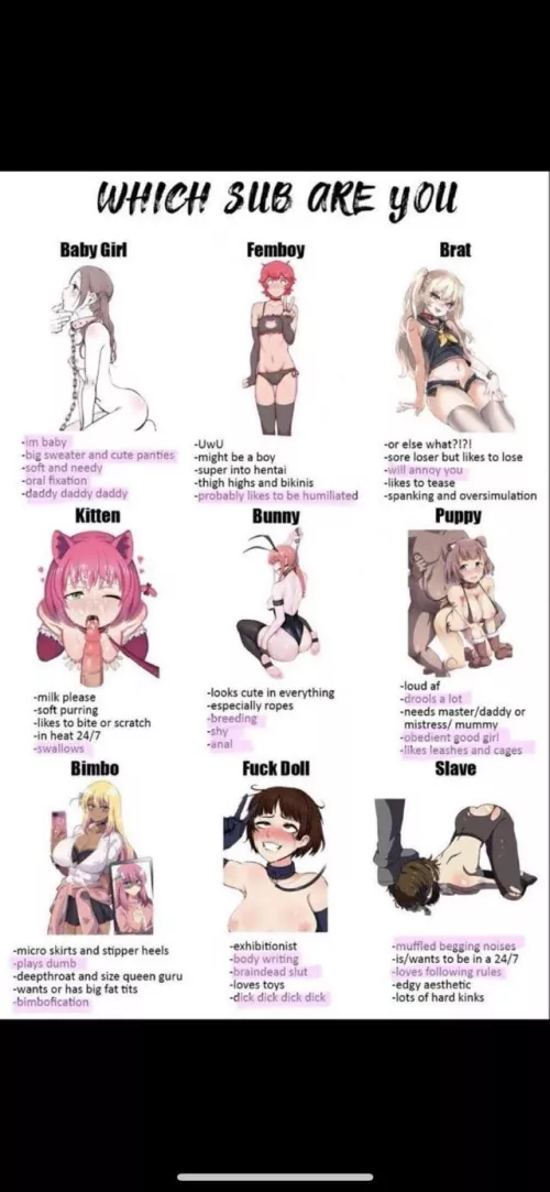 Which one would you want me to be for you…? 😇💕