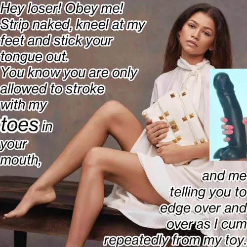 Zendaya Coleman - you can't beg to cum with my toes in your mouth