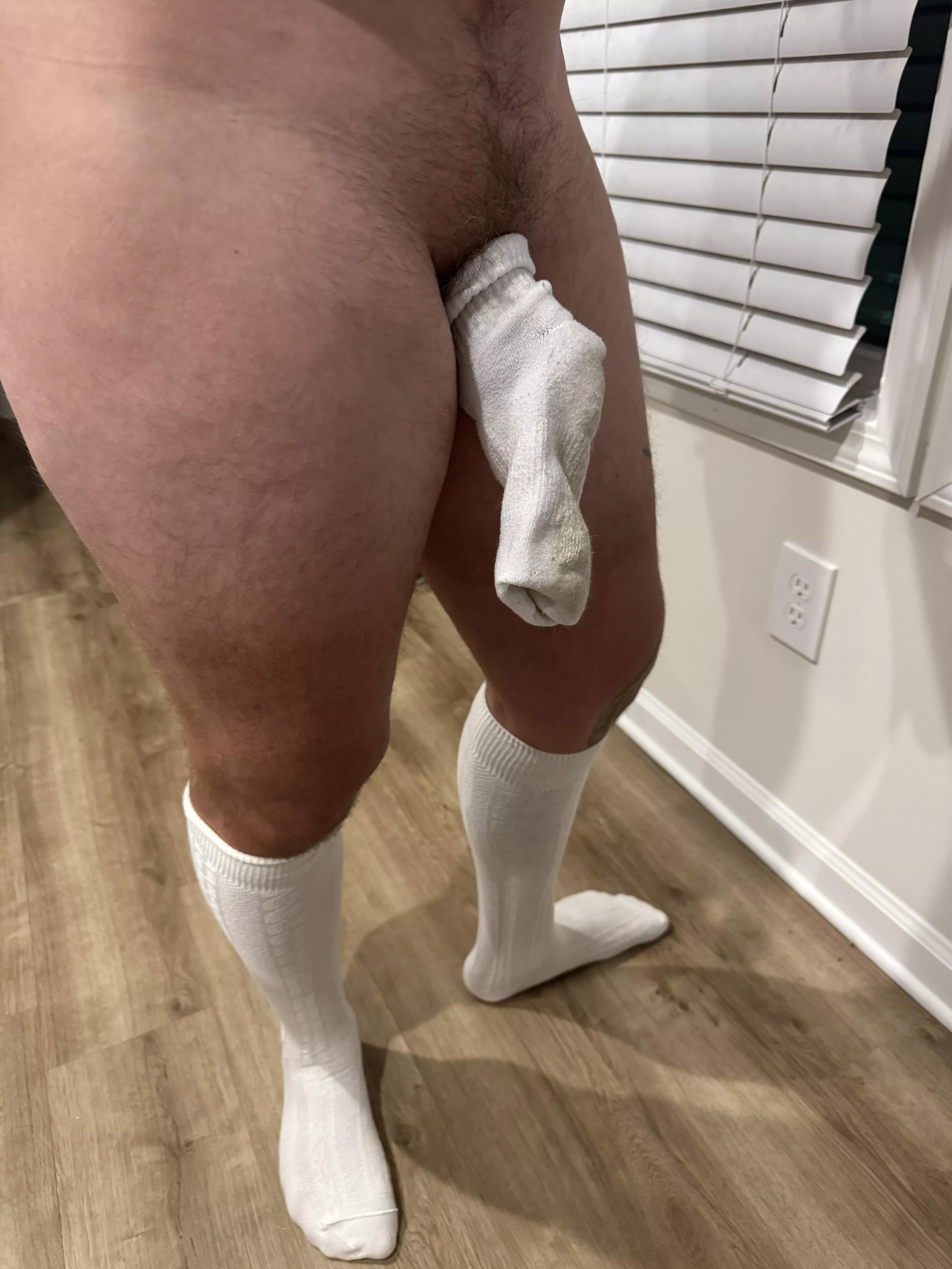 (30 M) boyfriend in socks haha