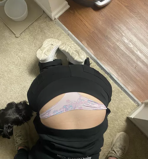 After a long day of showing my panties